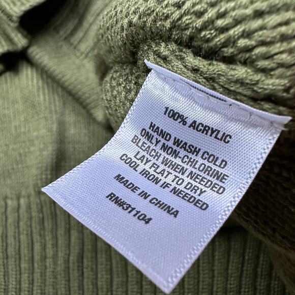 NWT Wonderly Fall Olive Drop Shoulder Henley Neck Pullover Boxy Sweater XL - Picture 10 of 14